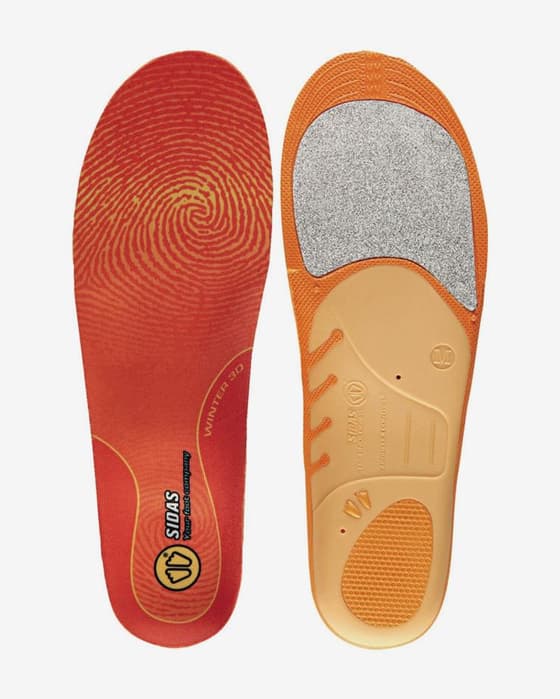 Palmilhas Sidas Winter 3D vermelho laranja