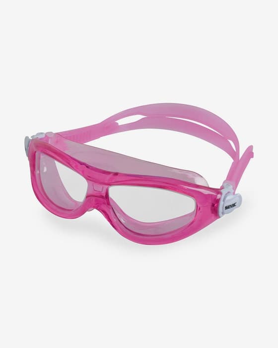 Gafas de natación Seac Matt rosa con lentes transparentes infantil