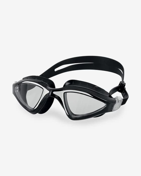Gafas de natación Seac Lynx negro blanco con lentes transparentes
