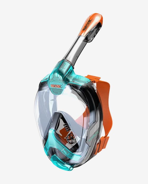 Máscara de snorkel Seac Mágica negro azul infantil