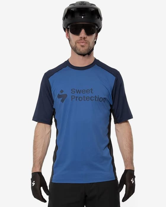 Maillot Sweet Protection Hunter manche courte bleu noir