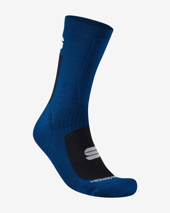 Calcetines Sportful Merino Wool 18 azul oscuro negro