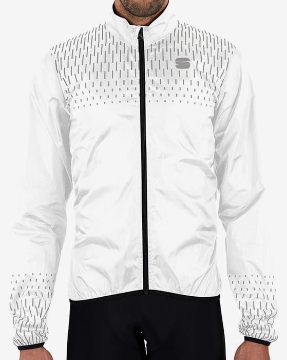 Chaqueta fina cortavientos Sportful Reflex blanco gris
