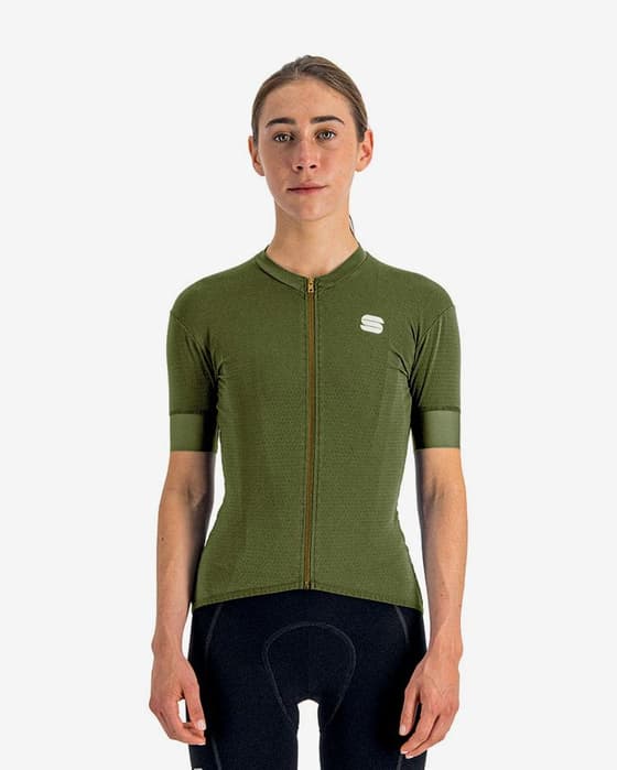 Maillot Sportful Monocrom manche courte vert olive femme