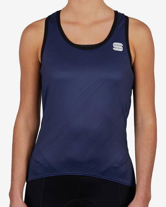 Maillot Sportful Flare sans manches bleu foncé femme