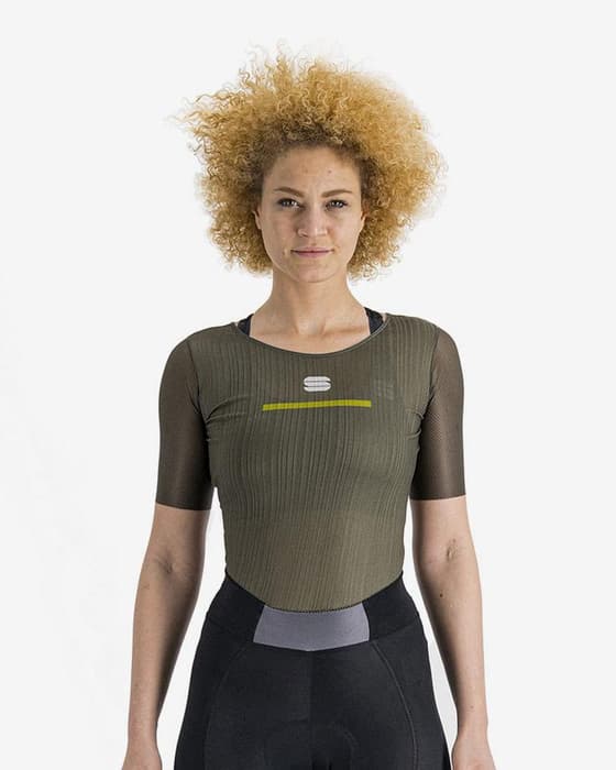 Maillot de corps Sportful Pro manche courte vert olive femme