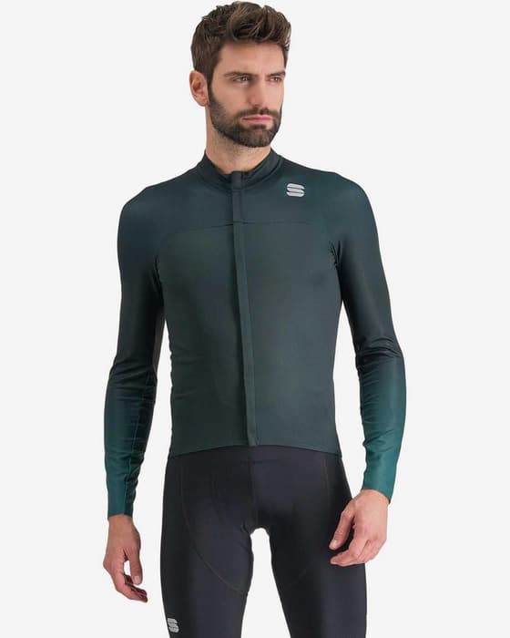 Maillot Sportful BodyFit Pro manche longue vert opale foncé