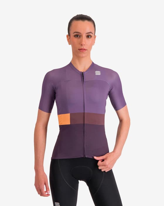 Maillot Sportful Snap manga corta violeta mujer