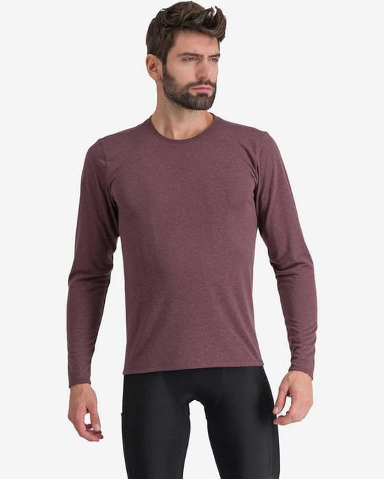Camiseta Sportful Giara manga larga rojo lila