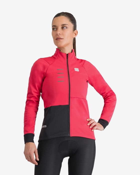 Chaqueta Sportful Tempo GORE-TEX INFINIUM™ rosa fuerte negro mujer