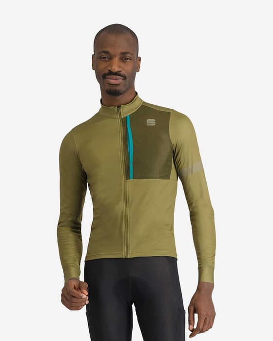Maillot Sportful SuperGiara Thermal manche longue vert foncé