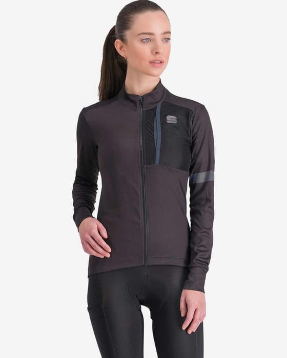Maillot Sportful SuperGiara Thermal manga larga negro intenso mujer
