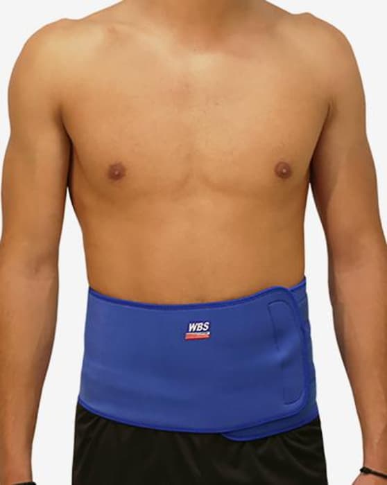 Faja lumbar neopreno sin protecciones Softee azul