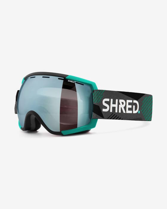 Máscara Shred Rarify negro turquesa con lente espejada CBL 2.0 Ice/Deep Blue azul