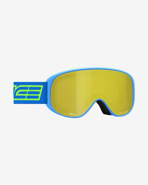 Máscara Salice 100 azul claro con lente espejada RW amarillo