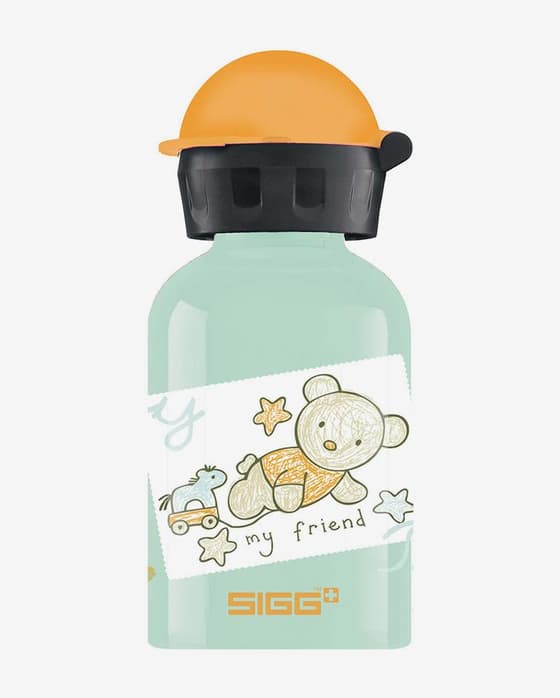 Bidón SIGG Bear Friend 0.3L verde naranja