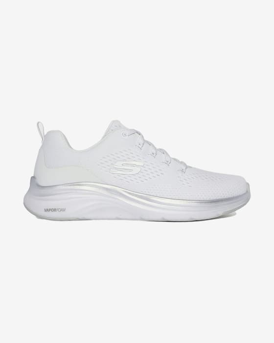 Skechers Vapor Foam - Midnight Glimmer weiße graue silberne Damenschuhe