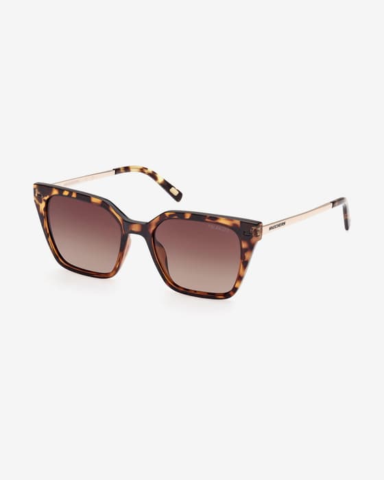 Gafas Skechers SE6217 Havana con lentes polarizadas marrón mujer
