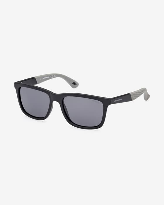Gafas Skechers SE6221 negro con lentes polarizadas ahumadas