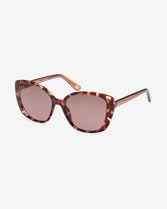 Gafas Skechers SE6265 rojo marrón con lentes polarizadas marrón