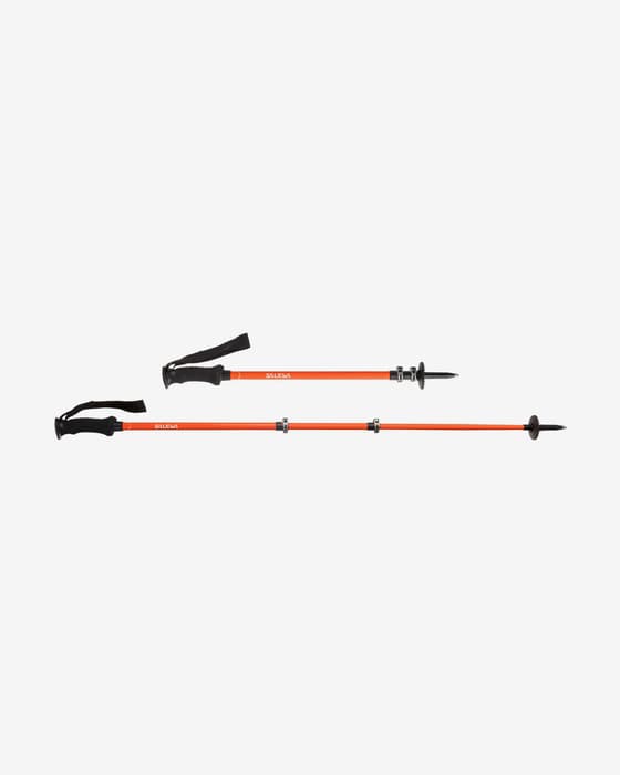 Bastones Salewa Puez Aluminium Pro naranja negro (par)