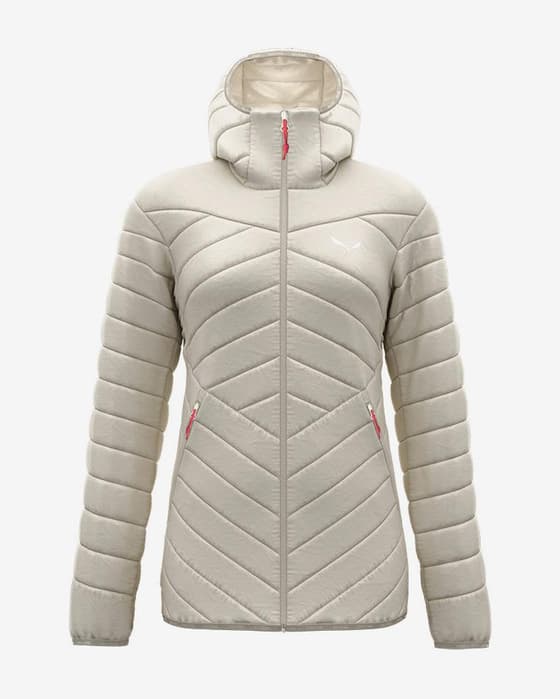 Chaqueta Salewa Brenta blanco grisáceo mujer