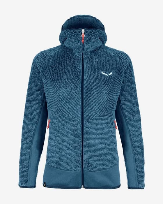 Forro polar con capucha Salewa Tognazza azul oscuro mujer
