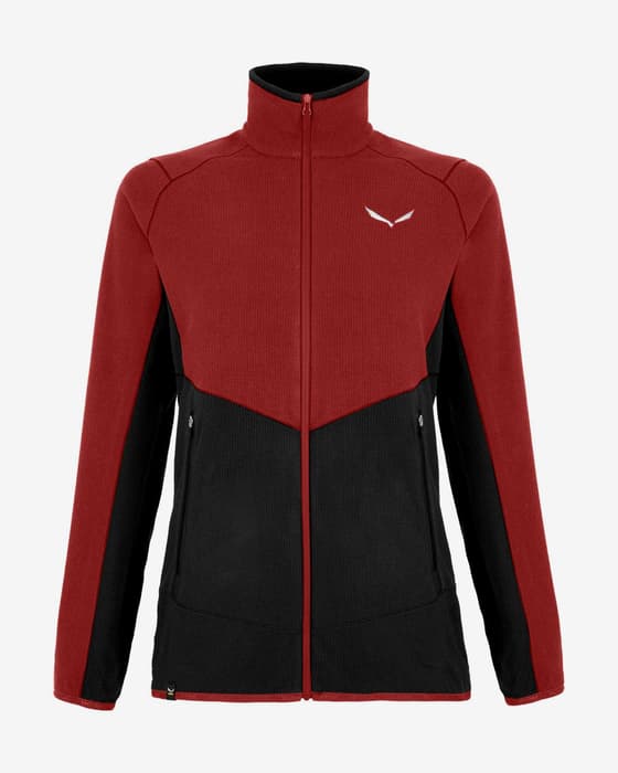 Forro polar Salewa Paganella rojo negro mujer