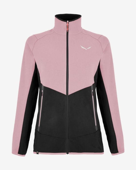 Forro polar Salewa Paganella rosa negro mujer