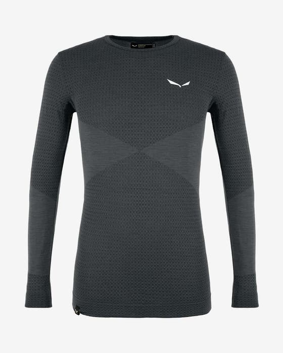 Maglia Salewa Zebru Responsive manica lunga grigio scuro