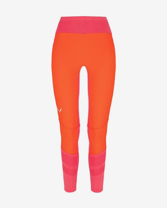 Malla larga Salewa Pedroc Dry Resp Hybrid naranja mujer