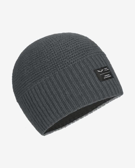 Gorro Salewa Sarner 2 Alpine Wool Responsive gris oscuro