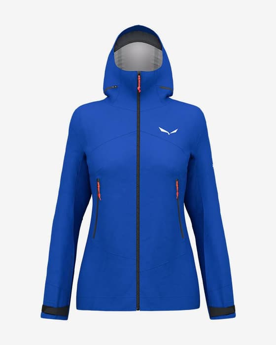 Chaqueta con capucha Salewa Ortles GORE-TEX azul mujer