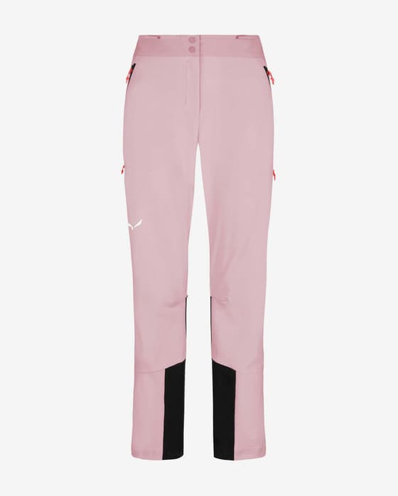 Pantalón largo Salewa Sella Durastretch rosa negro mujer