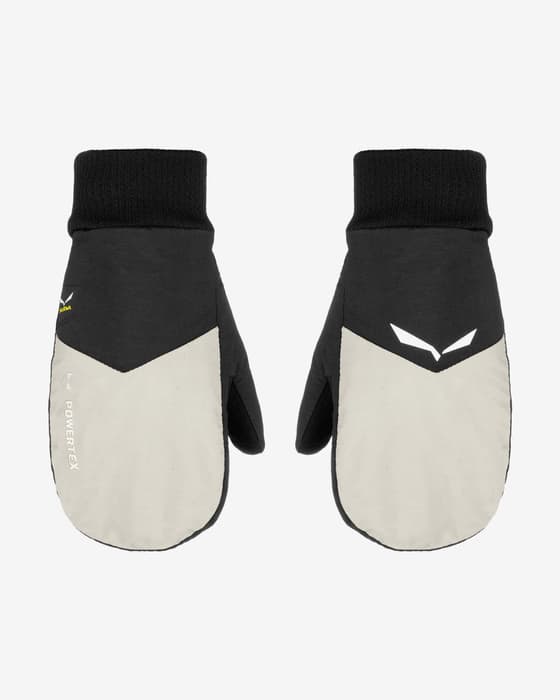 Manoplas Salewa Powertex blanco negro infantil