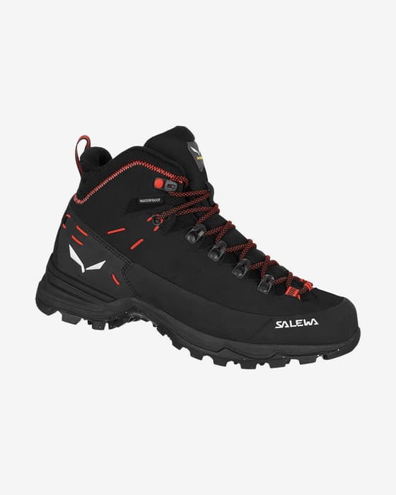 Salewa Alp Mate Winter Mid Waterproof Boots Black Red Women