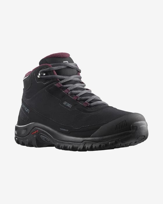 Botas Salomon Shelter ClimaSalomon Waterproof negro mujer