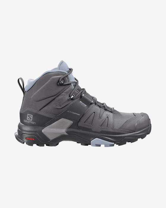 Chaussures de marche Salomon X Ultra 4 MID GORE-TEX gris bleu femme