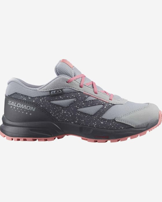 Salomon Outway ClimaSalomon Waterproof Kinder Trekkingschuhe grau/rosa