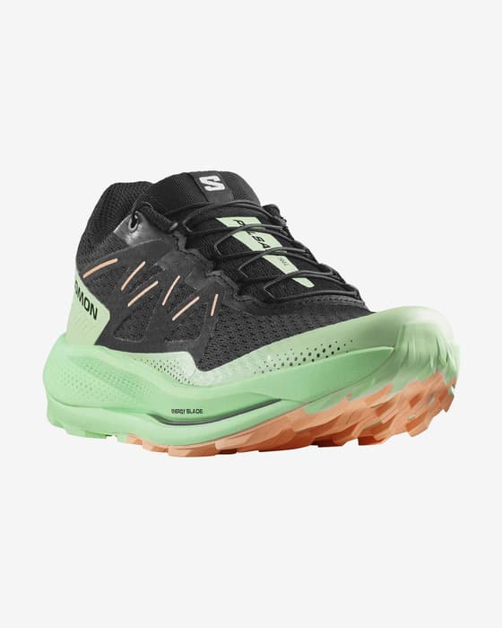 Zapatillas Salomon Pulsar Trail negro verde naranja mujer