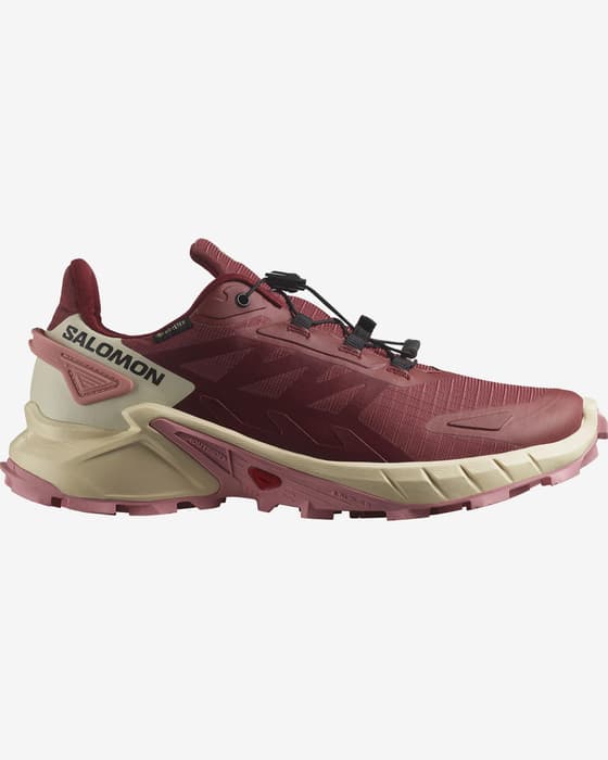 Zapatillas Salomon Supercross 4 GORE-TEX granate mujer