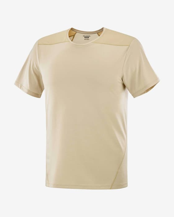 Camisola Salomon Outline t-shirt manga curta bege