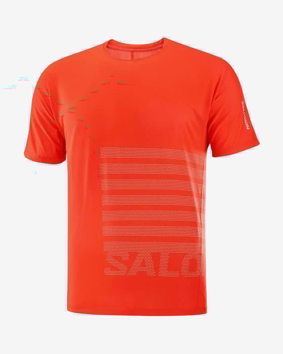 Camisola Salomon Sense Aero GFX t-shirt manga curta vermelha