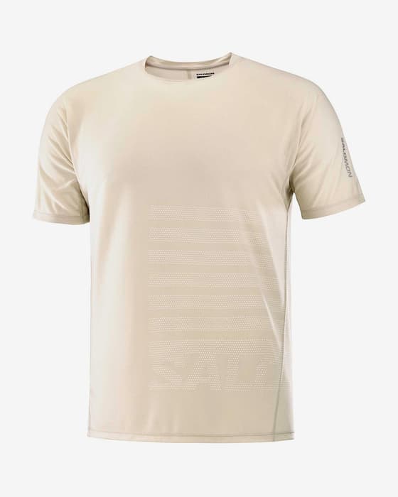 Camisola Salomon Sense Aero GFX t-shirt branco pimenta