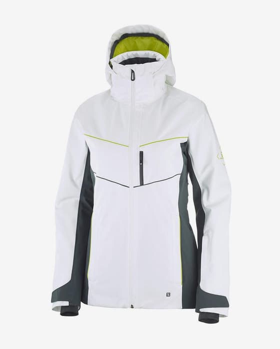 Chaqueta Salomon Brilliant blanco mujer