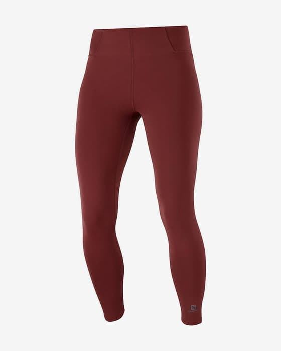 Malla larga Salomon Cross Multi 25" granate mujer