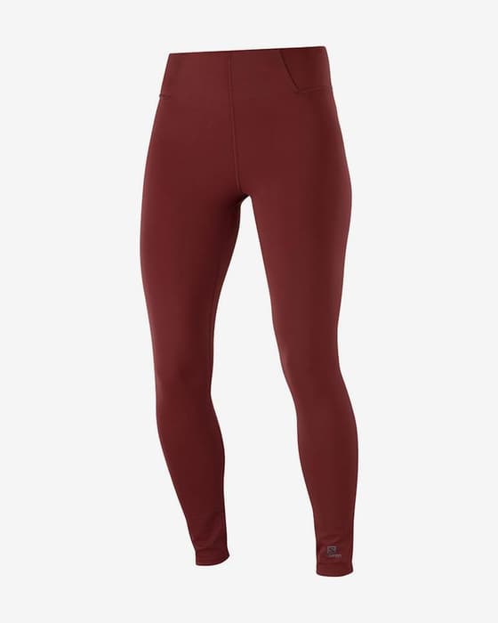 Malla larga Salomon Cross Multi 28" granate mujer