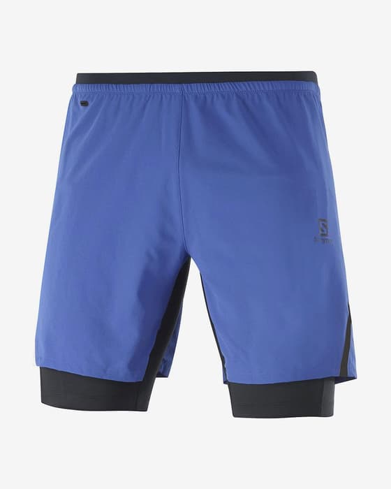 Pantalón corto Salomon Cross Twinskin azul negro