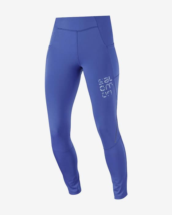 Malla larga Salomon Cross Run 28" azul real mujer