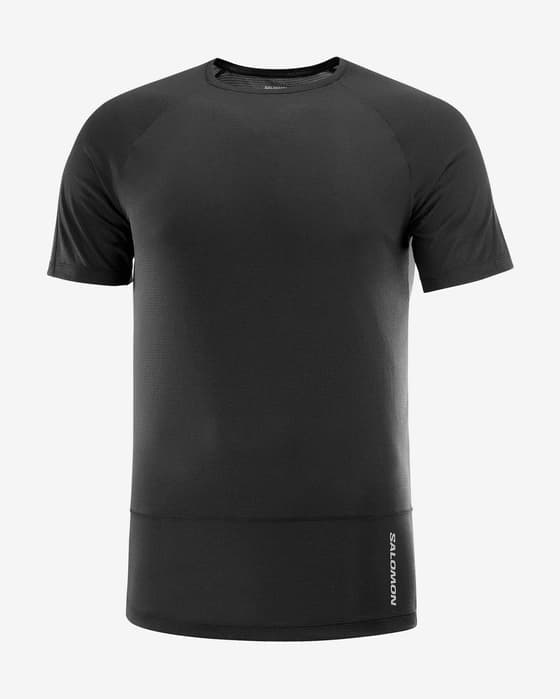T-shirt Salomon Cross Run preto